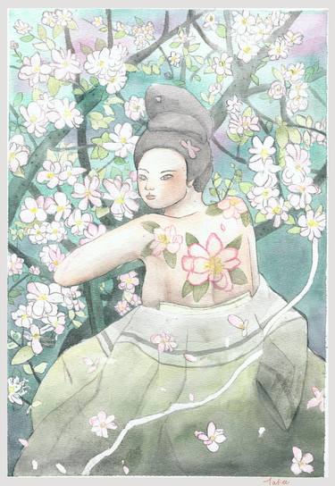 Print of Illustration Floral Drawings by Xiaotian Qin