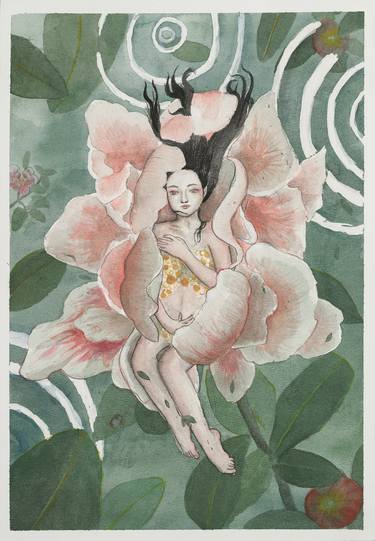 Original Floral Drawings by Xiaotian Qin