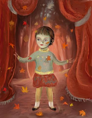 Original Figurative Children Paintings by Catherine Denvir