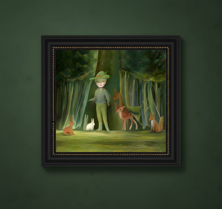 Original Figurative People Painting by Catherine Denvir