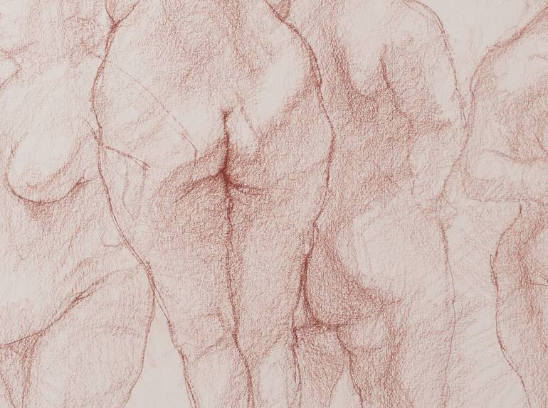 Original Figurative Nude Drawing by Thomas Hernandez
