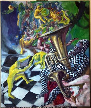 Original Expressionism Performing Arts Paintings by Wolf Schuler