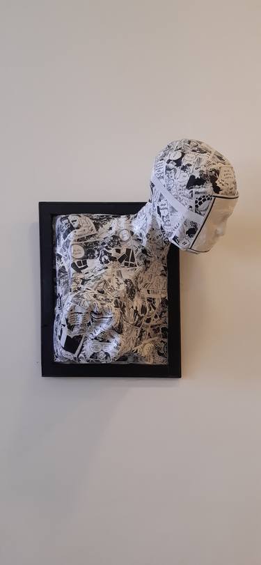 Original Pop Art Men Sculpture by Adel Agha