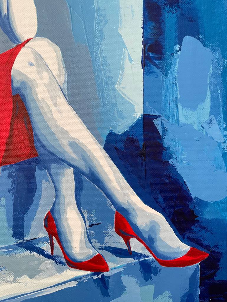 Original Figurative Women Painting by Maryna Dobrova