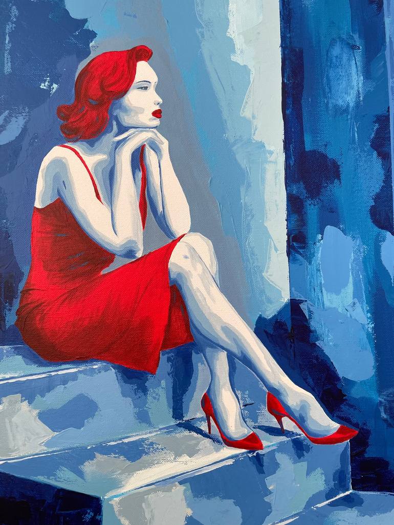 Original Figurative Women Painting by Maryna Dobrova