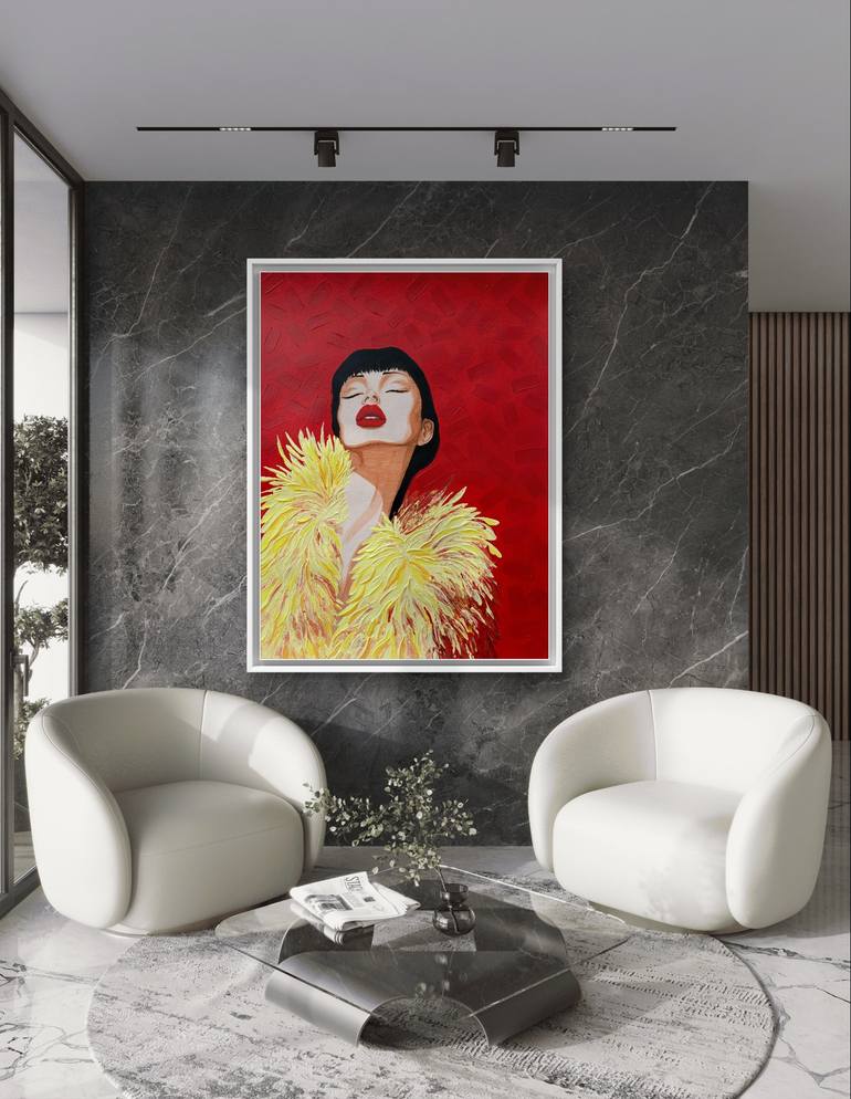 Original Contemporary Fashion Painting by Maryna Dobrova