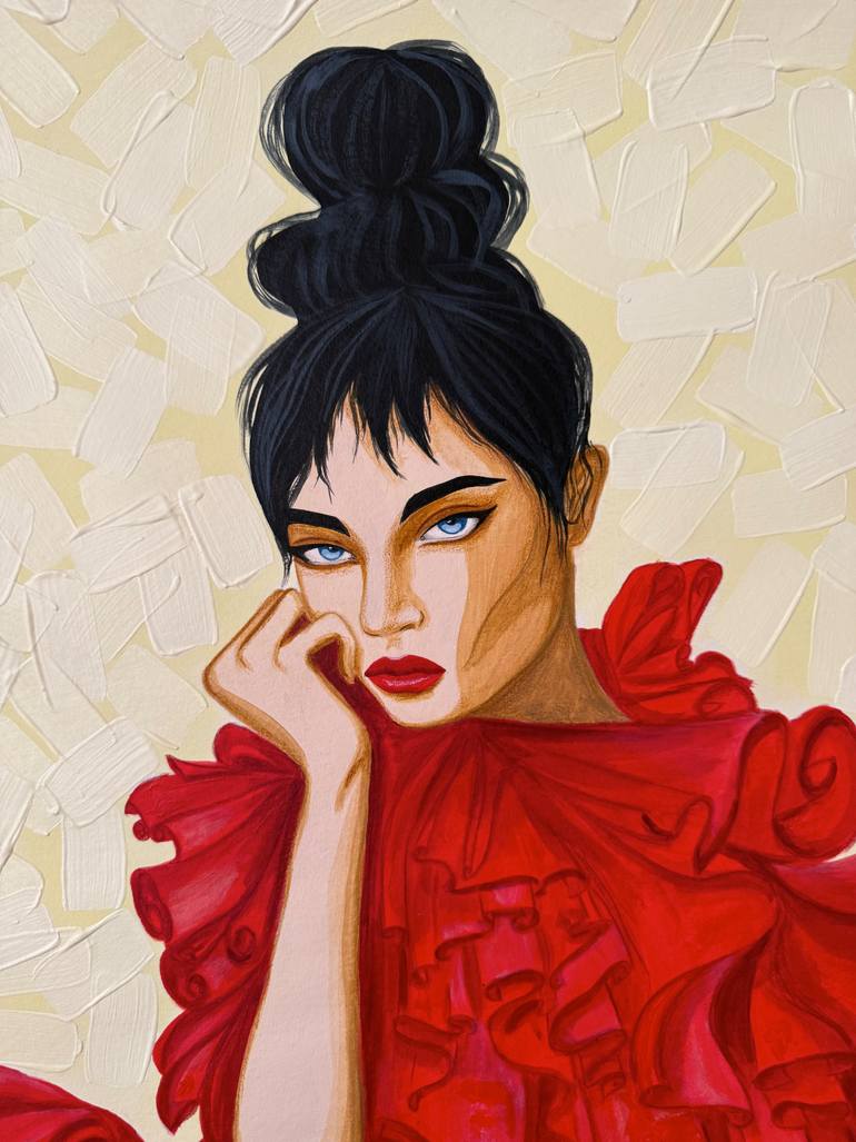 Original Contemporary Fashion Painting by Maryna Dobrova
