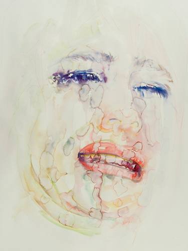 Crying Face Drawing By Edith Meijering Saatchi Art