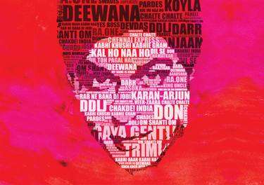 Shah Rukh Khan Typography Art Print thumb