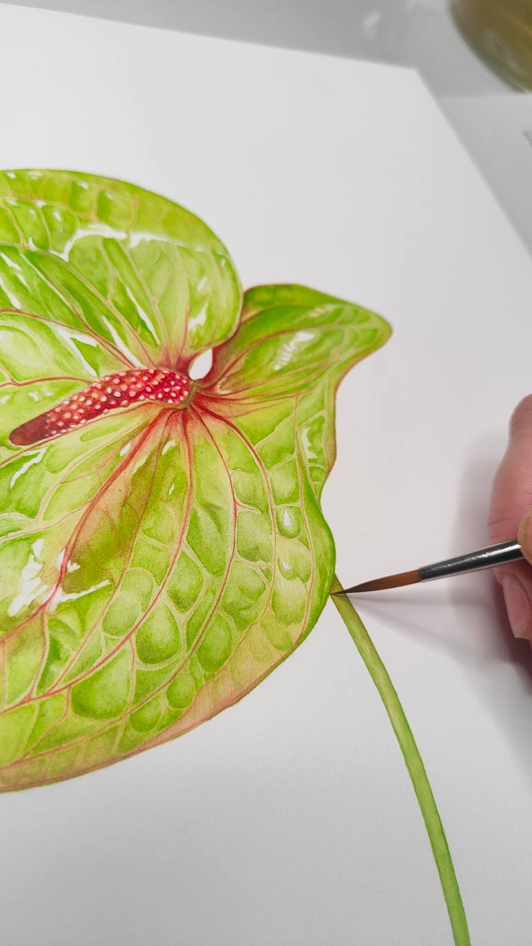 Original Realism Botanic Painting by Lesia Zaitseva