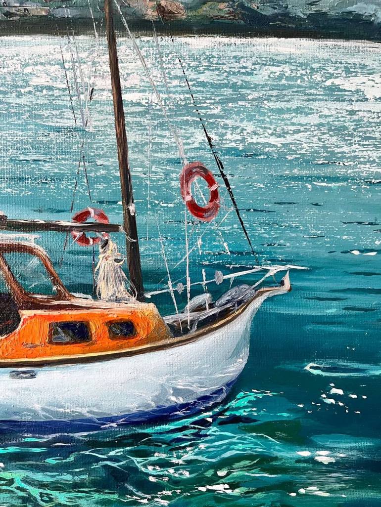 Original Realism Seascape Painting by Valeriia Ulianova