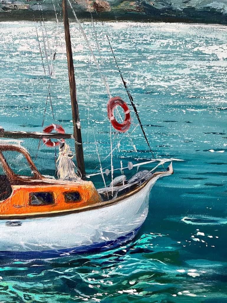 Original Realism Seascape Painting by Valeriia Ulianova