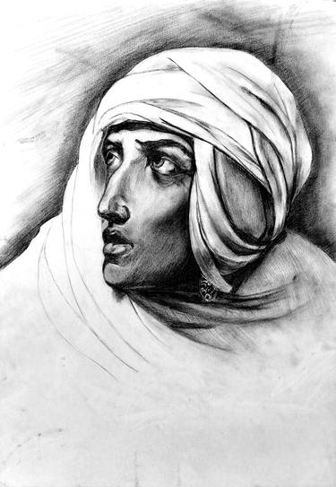 Original Black & White Women Drawings by Renata Chipra