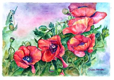 Original Realism Botanic Painting by Renata Chipra
