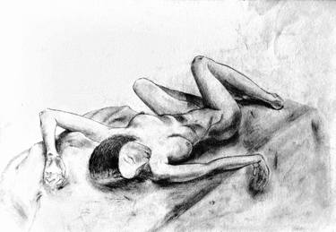 Original Realism Erotic Drawing by Renata Chipra