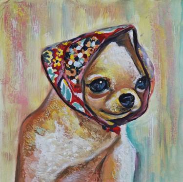 Original Portraiture Animal Mixed Media by Sarah Samir