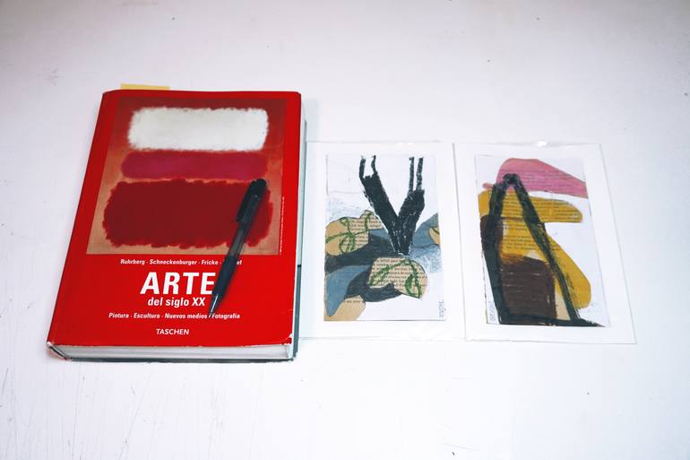 Original Abstract Expressionism Abstract Mixed Media by Sergio Decoster