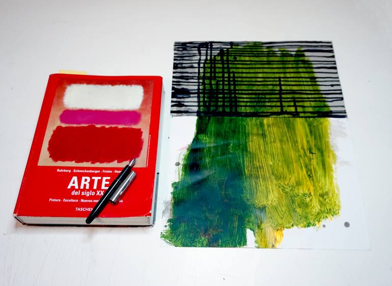 Original Abstract Expressionism Abstract Painting by Sergio Decoster