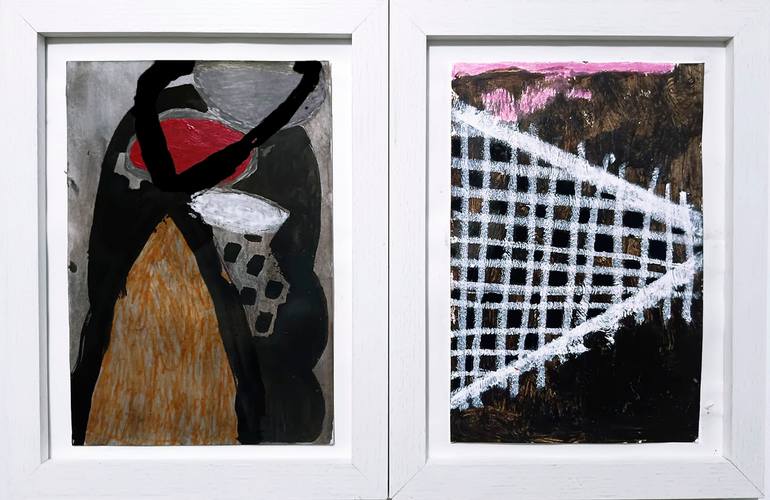 Original Abstract Painting by Sergio Decoster | Abstract Art on Acrylic | Dark Night of the Soul.
