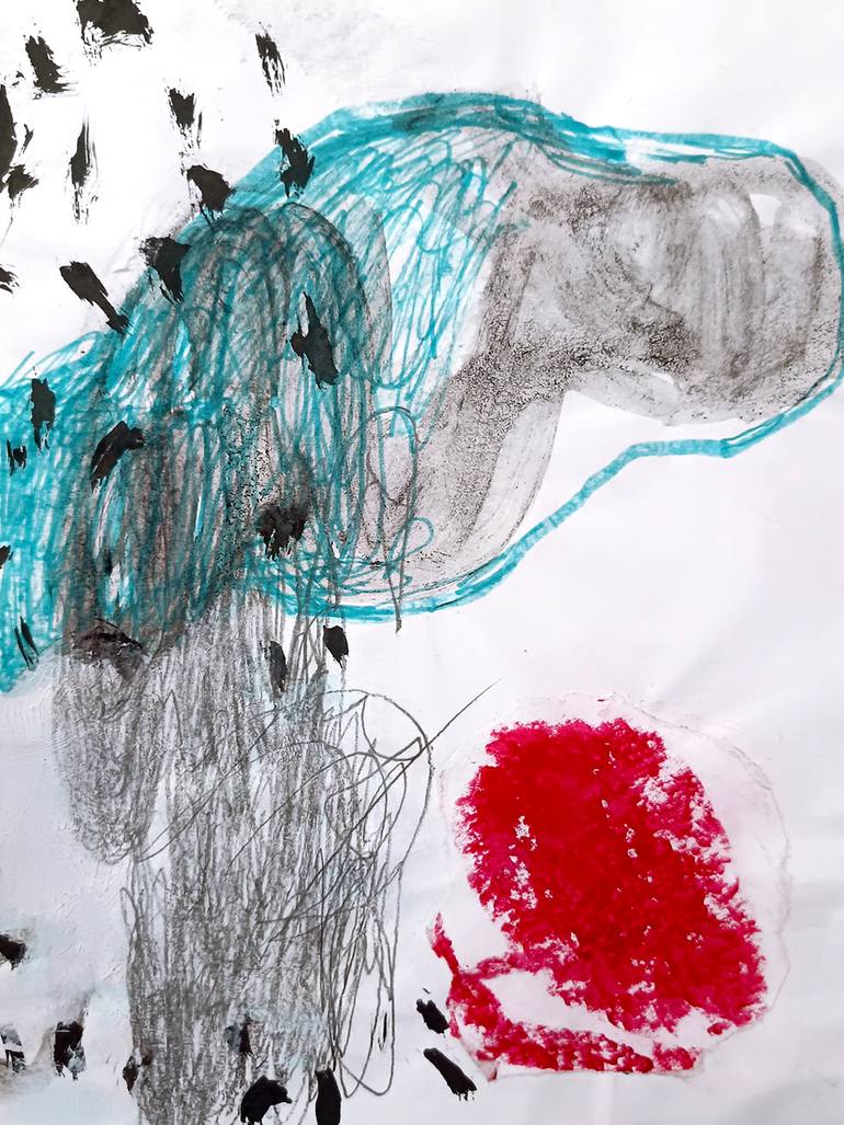 Original Abstract Expressionism Abstract Painting by Sergio Decoster