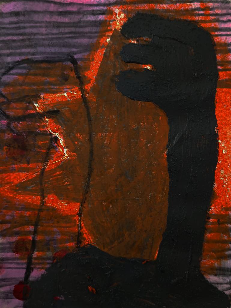 Original Abstract Expressionism Abstract Painting by Sergio Decoster