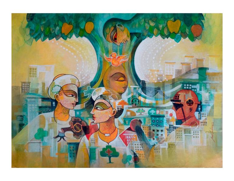 Original Abstract Expressionism Abstract Paintings by Amit Joshii