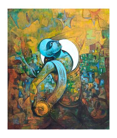 Original Abstract Outer Space Paintings by Amit Joshii