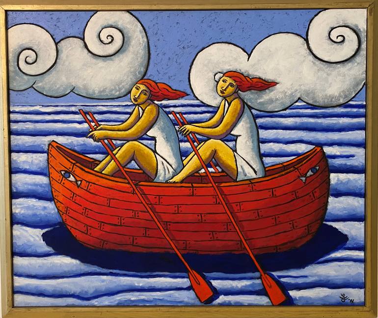 Original Figurative Boat Painting by Jacques Tange
