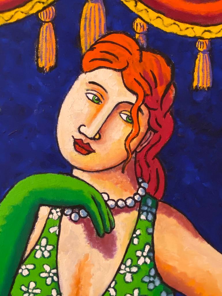 Original Figurative Women Painting by Jacques Tange