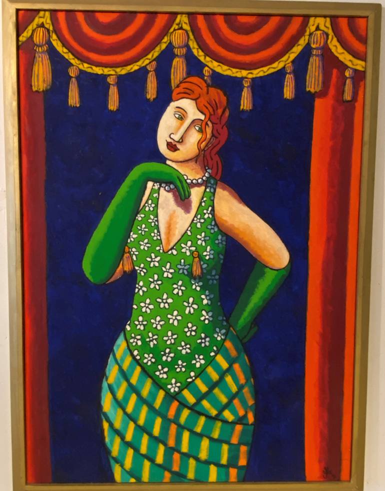 Original Figurative Women Painting by Jacques Tange