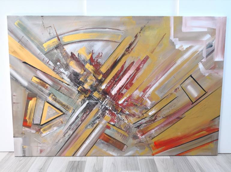Original Abstract Expressionism Abstract Painting by Lucas Berko