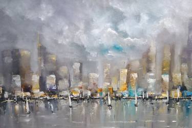 "Skyscrapers in the Distance" 47"x31" (120x80cm) thumb