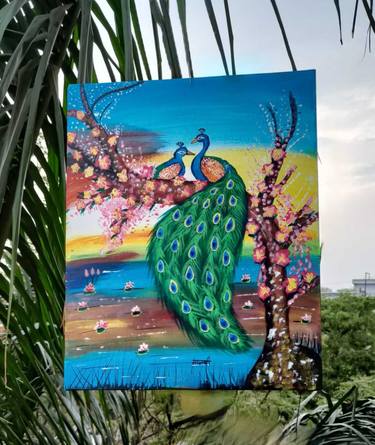 Original Art Deco Nature Paintings by Mansi Gupta