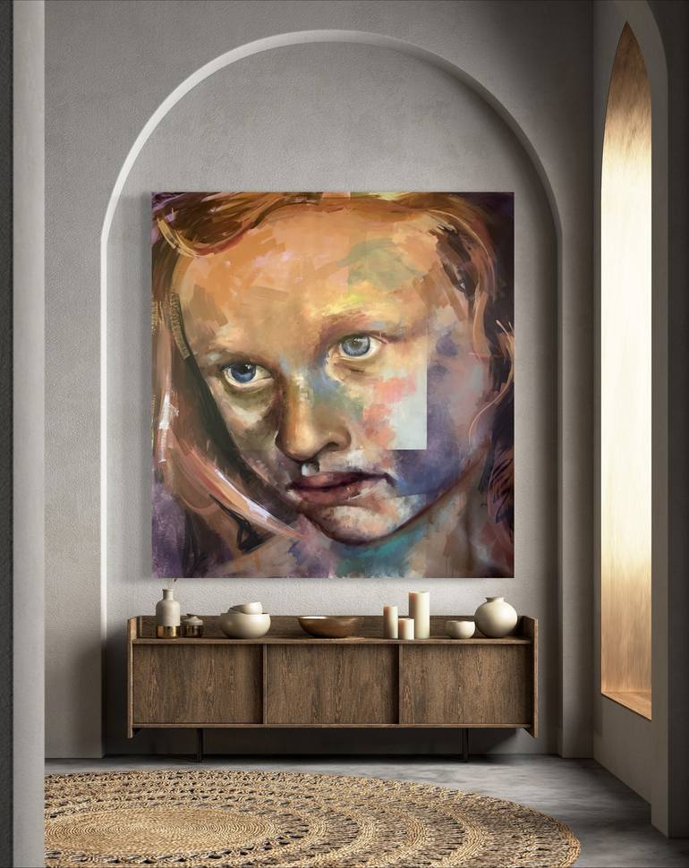 Original Contemporary Children Painting by Merve Yüksel Çeltek