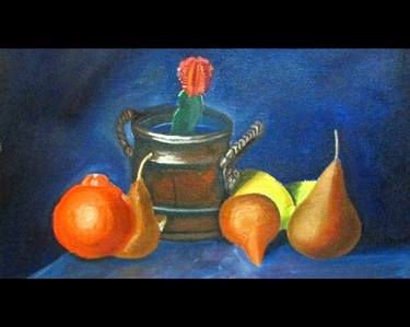 Original Abstract Expressionism Still Life Painting by Tazeen Ansari
