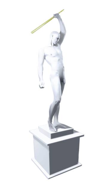 Original Figurative Nude Sculpture by Nicholaas Chiao