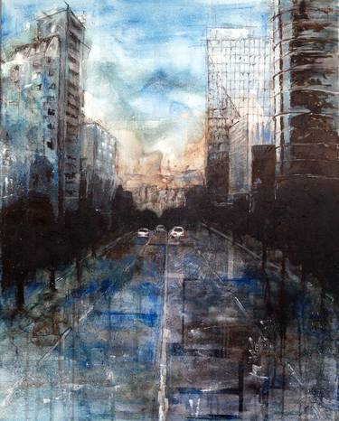 Print of Cities Paintings by Marko Zubak
