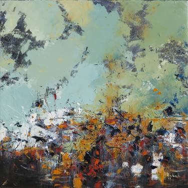 Original Abstract Cities Paintings by Marko Zubak