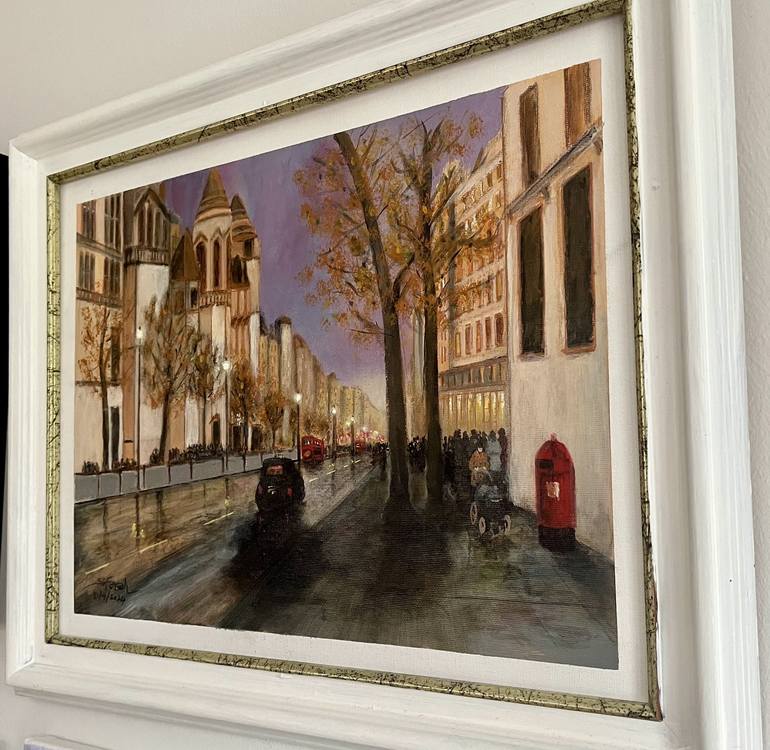 Original Impressionism Cities Painting by Samir George Farah