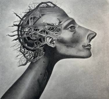 Original Surrealism Fantasy Drawings by Roza Santini