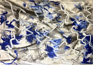 Original Abstract Expressionism Abstract Paintings by Roza Santini