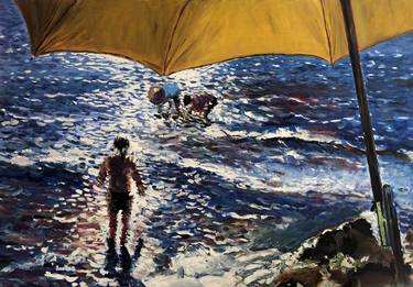 Print of Beach Paintings by Andrej Mesojedec