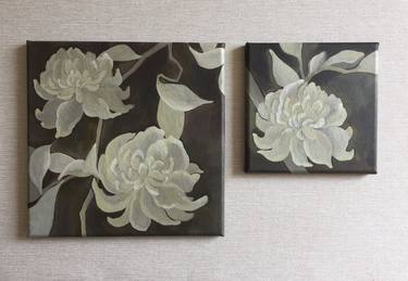 Original Contemporary Floral Paintings by Zarina K