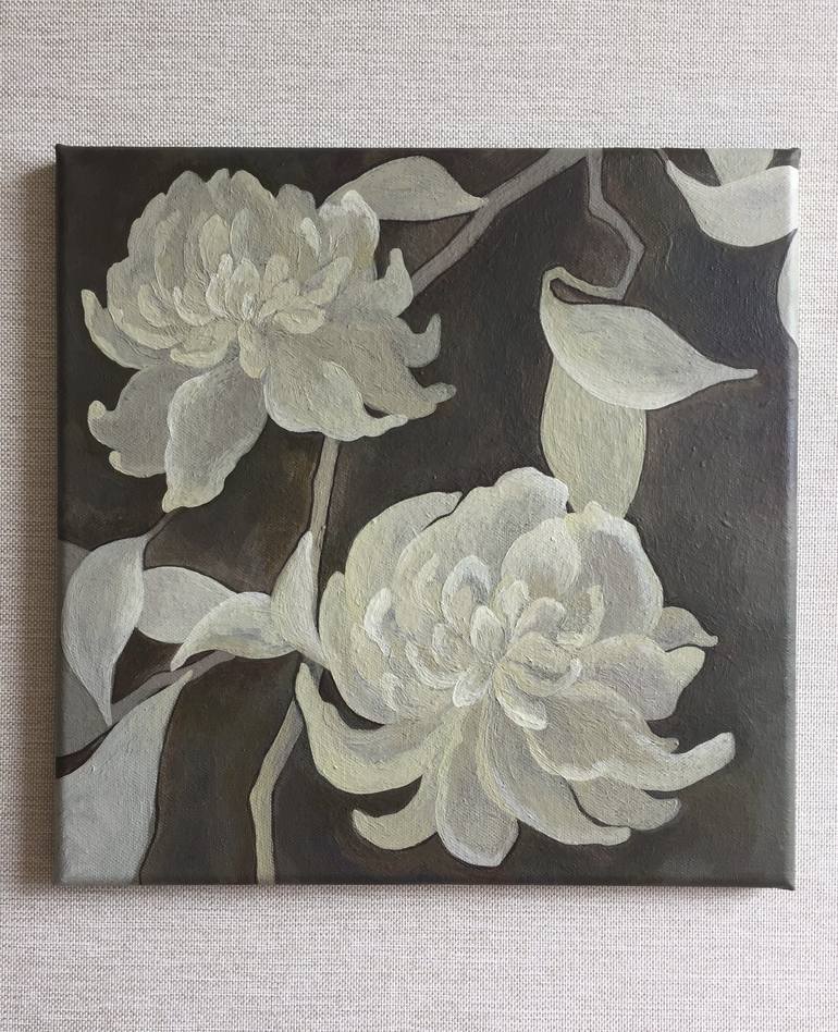 Original Contemporary Floral Painting by Zarina K