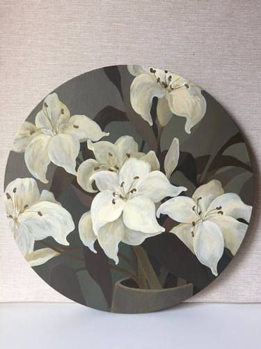Original Floral Painting by Zarina K