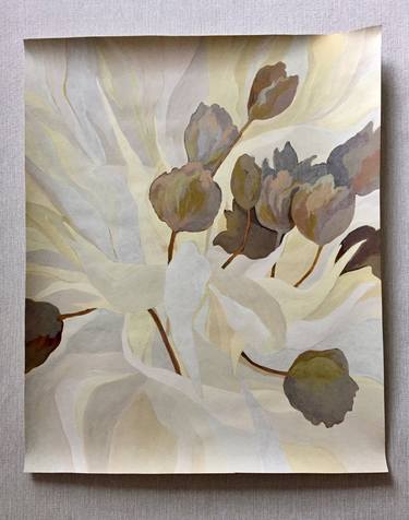 Original Expressionism Floral Painting by Zarina K