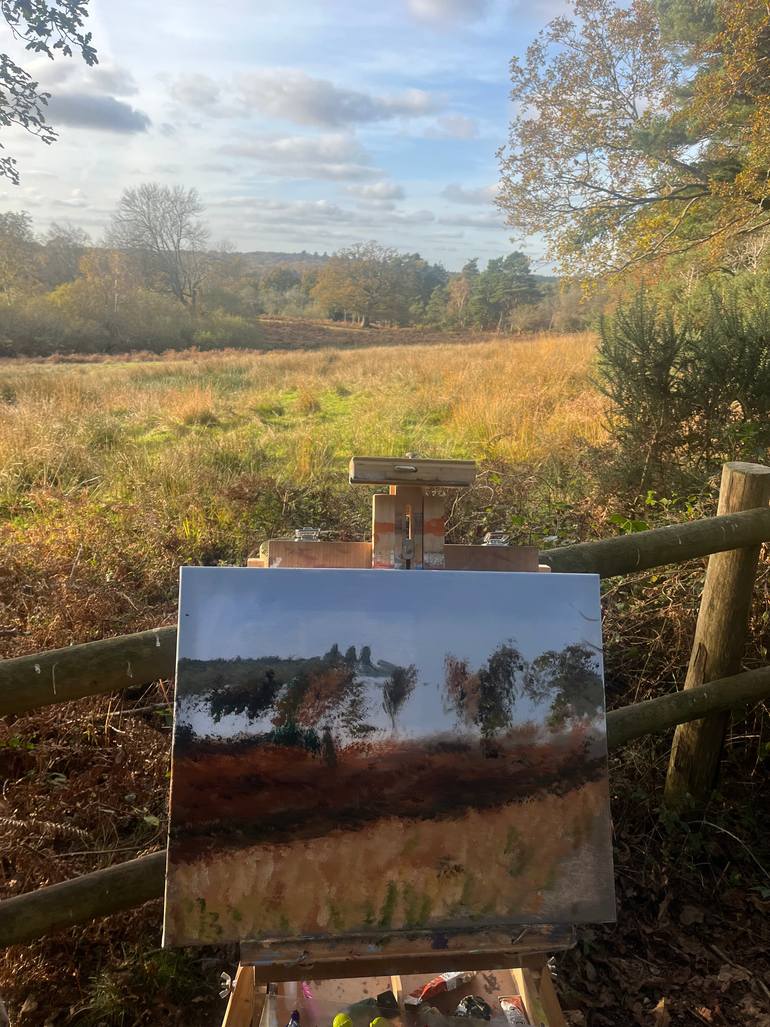 Original Impressionism Landscape Painting by Kamil Woj