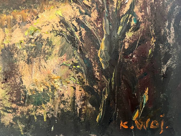 Original Impressionism Landscape Painting by Kamil Woj