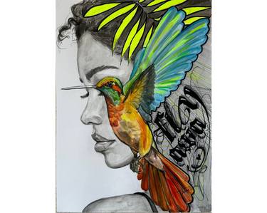 Original Women Mixed Media by Tuana Gerek