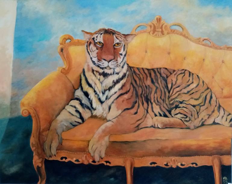 Original Contemporary Animal Painting by Mara Grubert